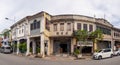 George Town Malaysia: Historical town lively streets full of shops and colonial houses and street food Royalty Free Stock Photo