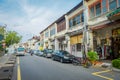 George Town, Malaysia - March 10, 2017: Streetscape view of buildings and daily life of the second largest city in