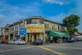 George Town, Malaysia - March 10, 2017: Streetscape view of buildings and daily life of the second largest city in