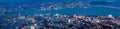 George Town Penang Malaysia Aerial View at Blue Hour