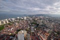 Aerial view Penang city.