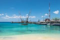 George Town port in Grand Cayman, Cayman Islands, British West Indies Royalty Free Stock Photo