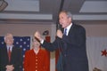 George W. Bush speaking at campaign rally