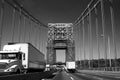 George Washington Bridge in Black and White Royalty Free Stock Photo