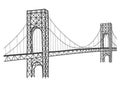 George washington bridge drawing