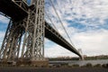 George Washington bridge span Royalty Free Stock Photo