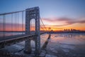 George Washington Bridge Sunrise Royalty Free Stock Photo