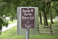 George Washington Carver Historic Trail Sign Royalty Free Stock Photo