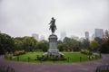 George Washington Monument in Boston Public Garden Royalty Free Stock Photo