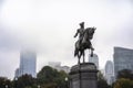 George Washington Monument in Boston Public Garden Royalty Free Stock Photo