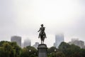 George Washington Monument in Boston Public Garden Royalty Free Stock Photo