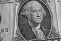 George Washington on One Dollar Bill Royalty Free Stock Photo