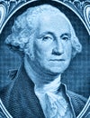George Washington on one dollar Royalty Free Stock Photo