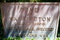 George Washington`s Tomb Site Plaque