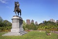 George Washington statue in Boston Common Park, USA Royalty Free Stock Photo