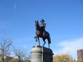 George Washington Statue, Boston Public Garden, Boston, Massachusetts, USA Royalty Free Stock Photo