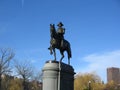 George Washington Statue, Boston Public Garden, Boston, Massachusetts, USA Royalty Free Stock Photo