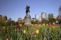 George Washington Statue in Boston Public Garden Royalty Free Stock Photo