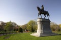 George Washington Statue in Boston Public Garden Royalty Free Stock Photo