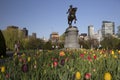 George Washington Statue in Boston Public Garden Royalty Free Stock Photo