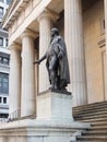 The George Washington statue at the Federal Hall in New York Royalty Free Stock Photo