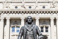 George Washington statue stands guard on the south end of the Indiana State Capitol Royalty Free Stock Photo