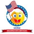 George Washingtons birthday portrait