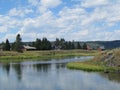 Georgeous Summer Day Front of the River Royalty Free Stock Photo