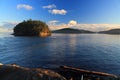 Gulf Islands National Park, Evening Light on Georgeson Island and Idyllic Southern Gulf Islands, British Columbia, Canada Royalty Free Stock Photo