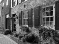 Georgetown Architecture in Black and White Royalty Free Stock Photo