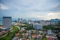 Georgetown city, Malaysia - December 17, 2023: Aerial view of architecture in Georgetown city, Penang, Malaysia Royalty Free Stock Photo