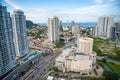 Georgetown city, Malaysia - December 17, 2023: Aerial view of architecture in Georgetown city, Penang, Malaysia Royalty Free Stock Photo