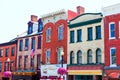 Georgetown historical district facades Washington Royalty Free Stock Photo