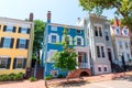 Georgetown historical district facades Washington Royalty Free Stock Photo