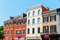 Georgetown historical district facades Washington Royalty Free Stock Photo