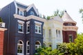 Georgetown historical district facades Washington Royalty Free Stock Photo