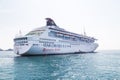 GEORGETOWN, MALAYSIA, June 28, 2018: Star Cruises Superstar Libra ended public cruise operation on 28 June 2018. She will be red Royalty Free Stock Photo