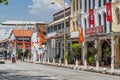 Georgetown, Penang/Malaysia - circa October 2015: Streets of old Chinatown in Georgetown, Penang, Malaysia Royalty Free Stock Photo