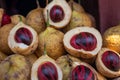 Fresh raw nutmeg Royalty Free Stock Photo