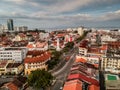 Georgetown, Penang, Malaysia top view Royalty Free Stock Photo