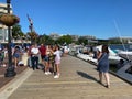 Georgetown Waterfront on Busy Father`s Day in June