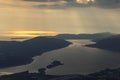 Georgeus view on the bay of the Kotor in Montenegro