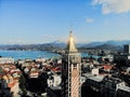 Georgia, Batumi. City Centre. View from above, perfect landscape photo, created by drone. Aerial travel photography