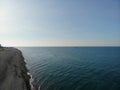 Georgia. Batumi city. View from above, perfect landscape photo, created by drone. Aerial photo from travel.Central beach Royalty Free Stock Photo