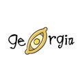 Georgia country logo icon design