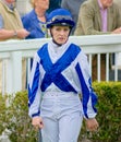 Georgia Dobie, female apprentice horse racing jockey. UK