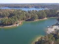 Georgia lake Lanier aerial view Royalty Free Stock Photo