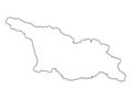 Georgia outline map