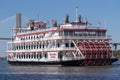 The Georgia Queen riverboat near River Street in Savannah.
