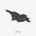 Georgia region map: grey outline on white.